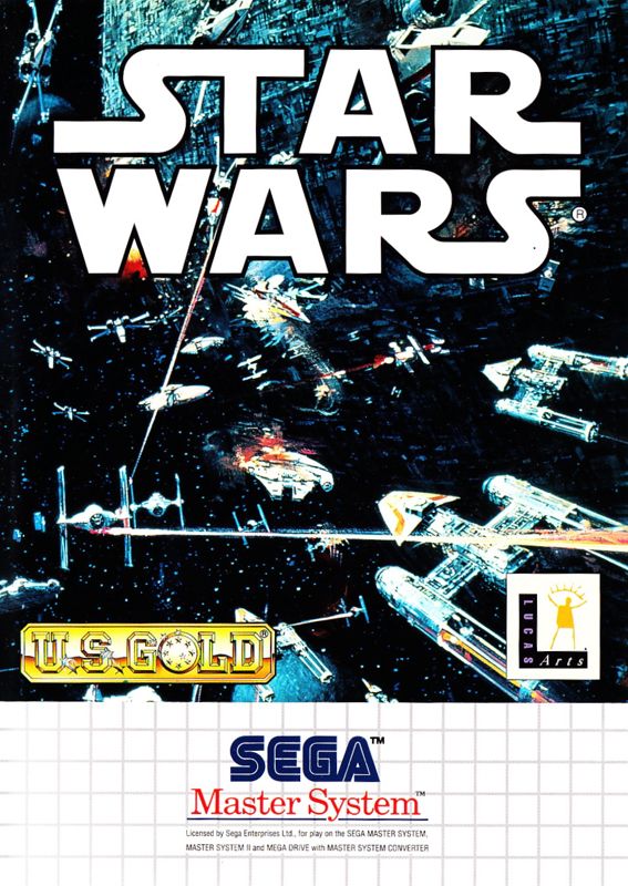 Star Wars box art for Sega Master System